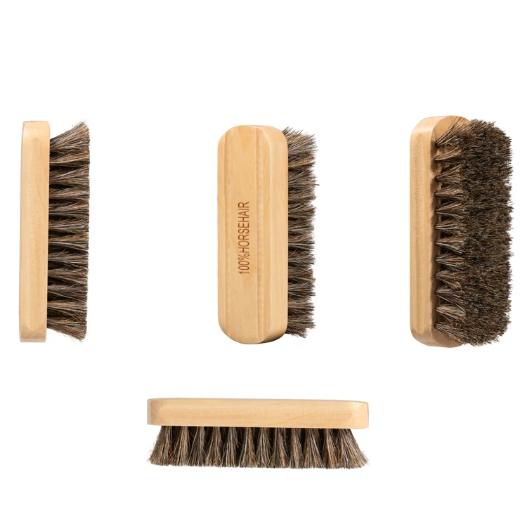 Wooden Handle Horse Hair Brush clean leather Boot Shoes Polishing car paint Solid Wood Car Cleaning Brush