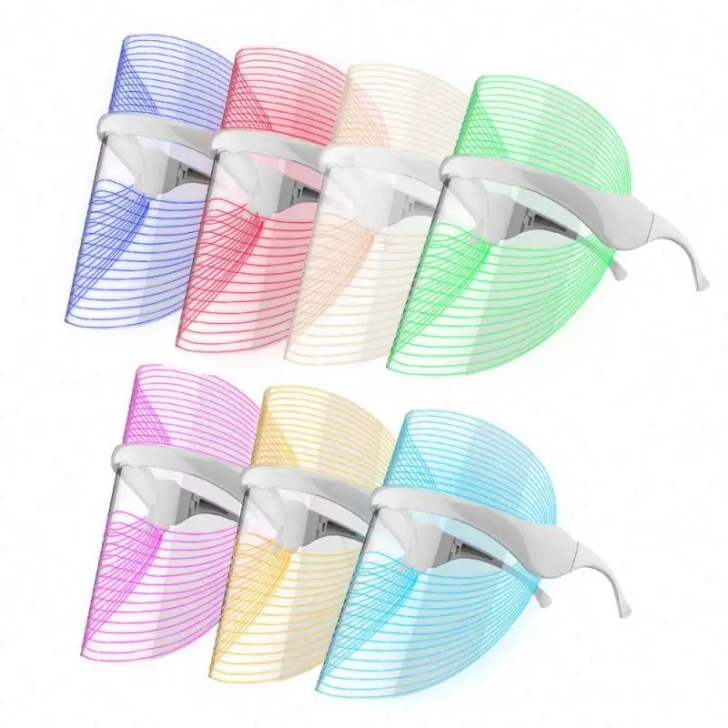 
Lightwear Led Mask Light Wear Strong High Power Face Seven Colorful Beauty Anti Acne Therapy For Skin Care Red 