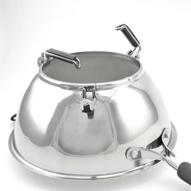 Rotary Stainless Steel Food Mill Strainer Potato Masher Grinder Vegetable Mill Silicone Handle with 3 Milling Discs