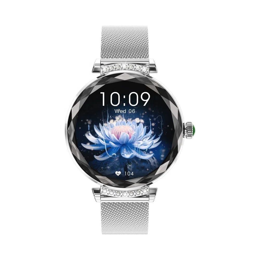 Small AMOLED Display Women Relojes Smart Watch NX7 PRO with BT Calling Round Screen Heart Rate Monitor Sport Ladies Smartwatch