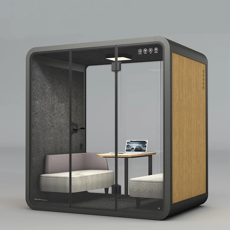 new design movable assembled soundproof office phone booth house