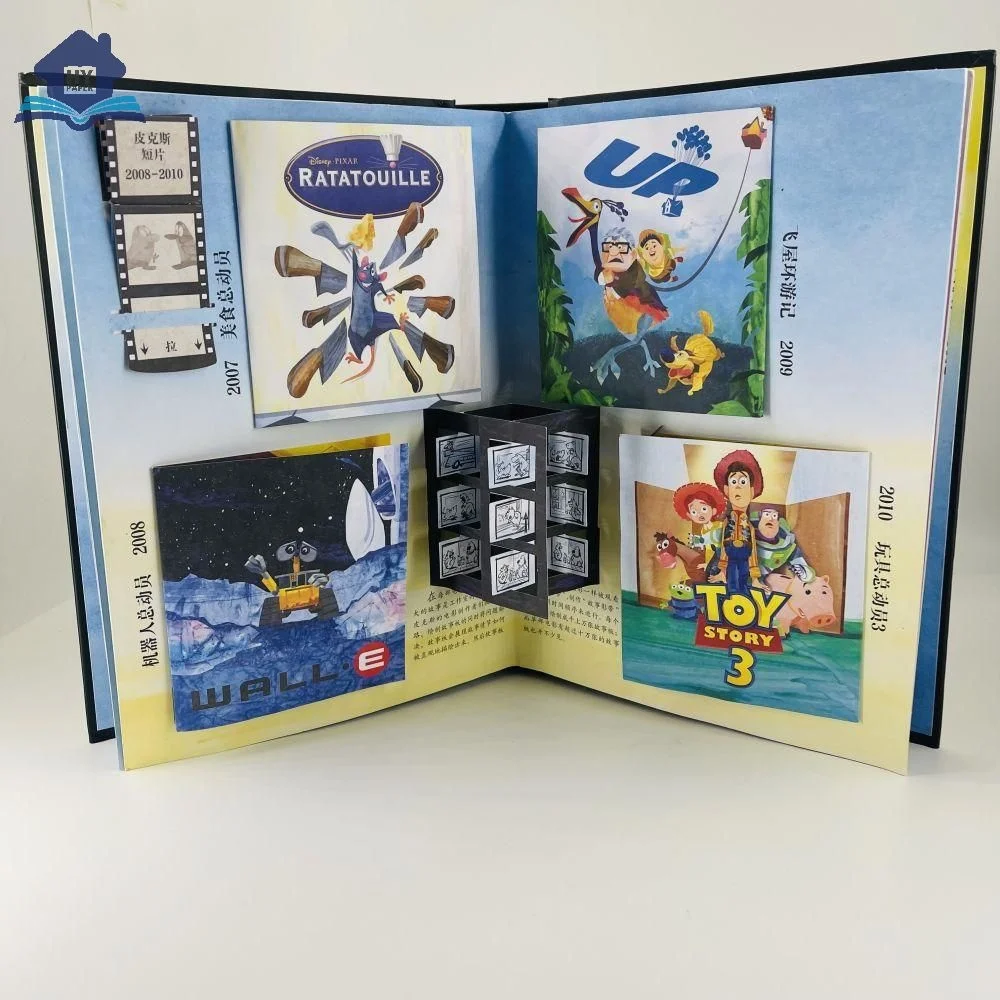 Популярный дизайн 3D-книга в твердом переплете детская книжка-раскраска для детей
