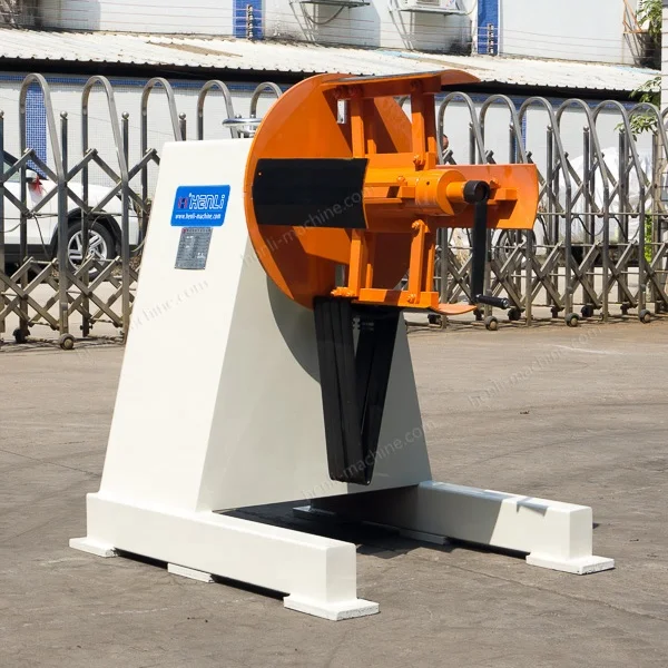 High Quality Fully Automatic Coil Winding Machine CR-200 Motorized Uncoiler Auto Coil Winding Machine