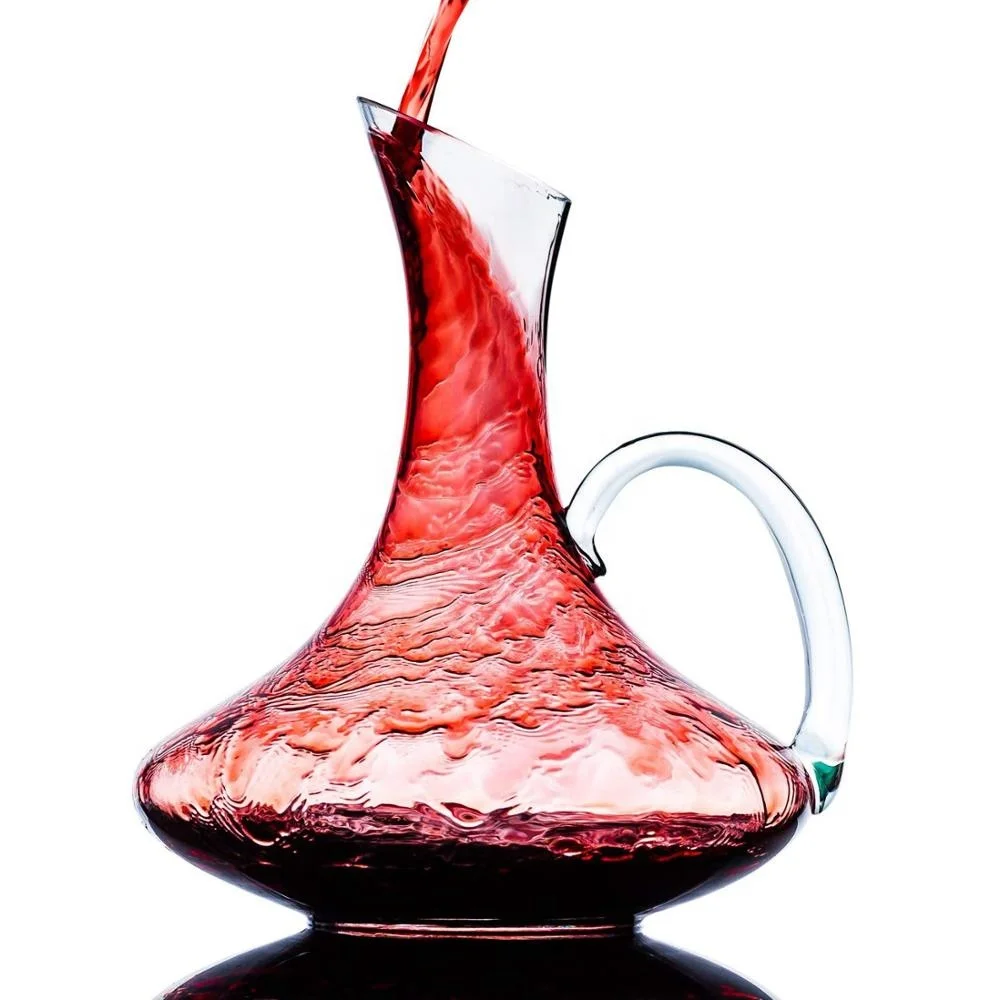 1800 ml Crystal Glass Wine Decanter/Wine Carafe with Handle