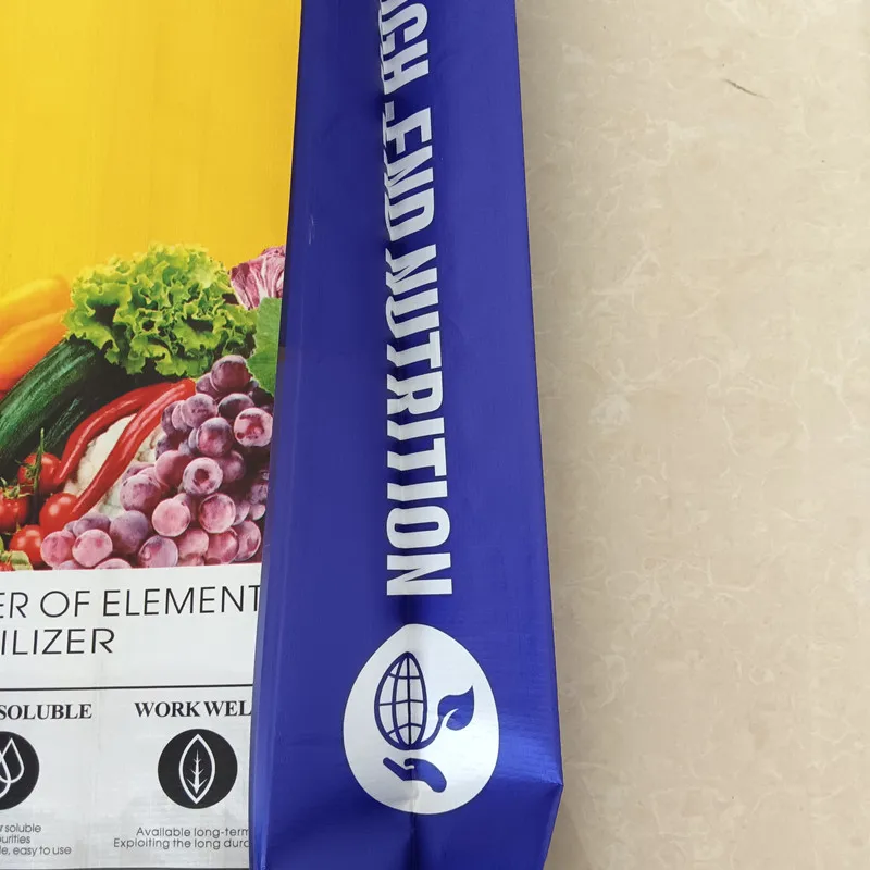 Customized Agricultural Multi-layer bopp laminated Packaging Plastic woven pp compound fertilizer bag 20kg 40kg