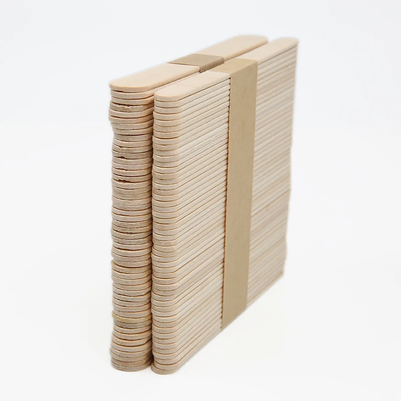 Biodegradable Disposable 93/114mm Birch Wooden Ice Cream Magnum Sticks