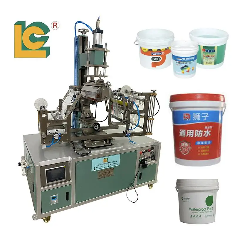 LC Brand Round Surface Heat Transfer Printing Machine for Chemical Bucket with PLC control