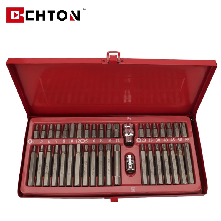 40 Pcs Set Pentagon  Cr-V Impact Drive Automobile Bicycle Repair Hand Tools Screwdriver Bit
