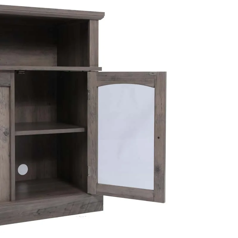 Wood Universal console Living Room Storage Entertainment Center Customization TV STAND Tv Fireplace