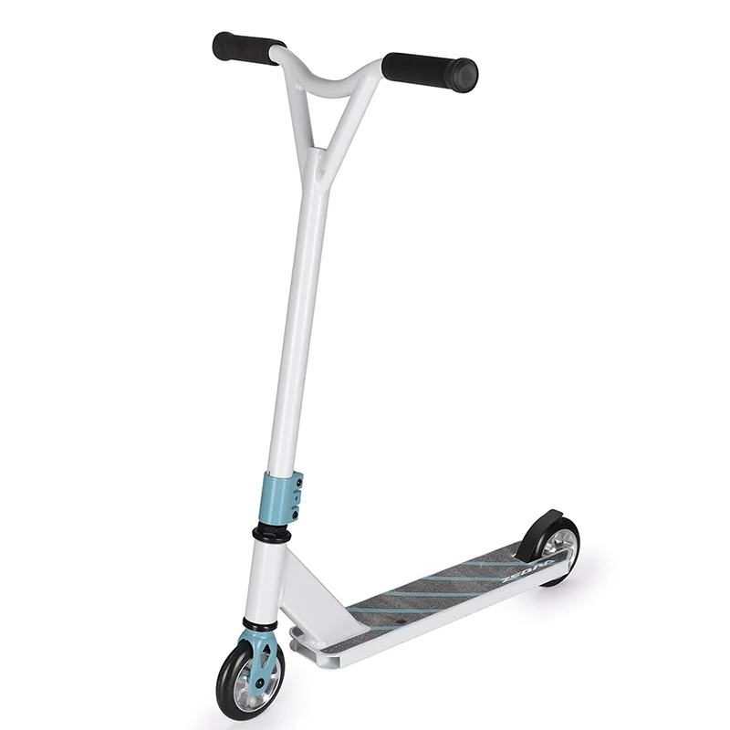 Aluminum alloy adult professional stunt scooter white freestyle stunt scooter