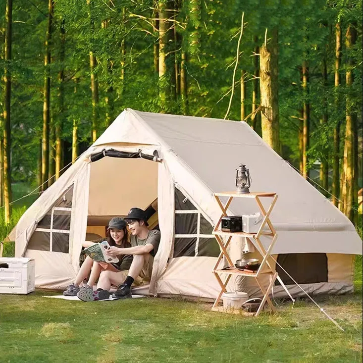 Quick-opening Air Inflatable Portable Cotton Yurt Outdoor Camping Tent