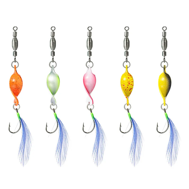 Wholesale Twisted Metal Trout Fishing Spoon Lures Jigging Baits 35g 7cm Artificial Spinner Hard Baits For Trout Bass