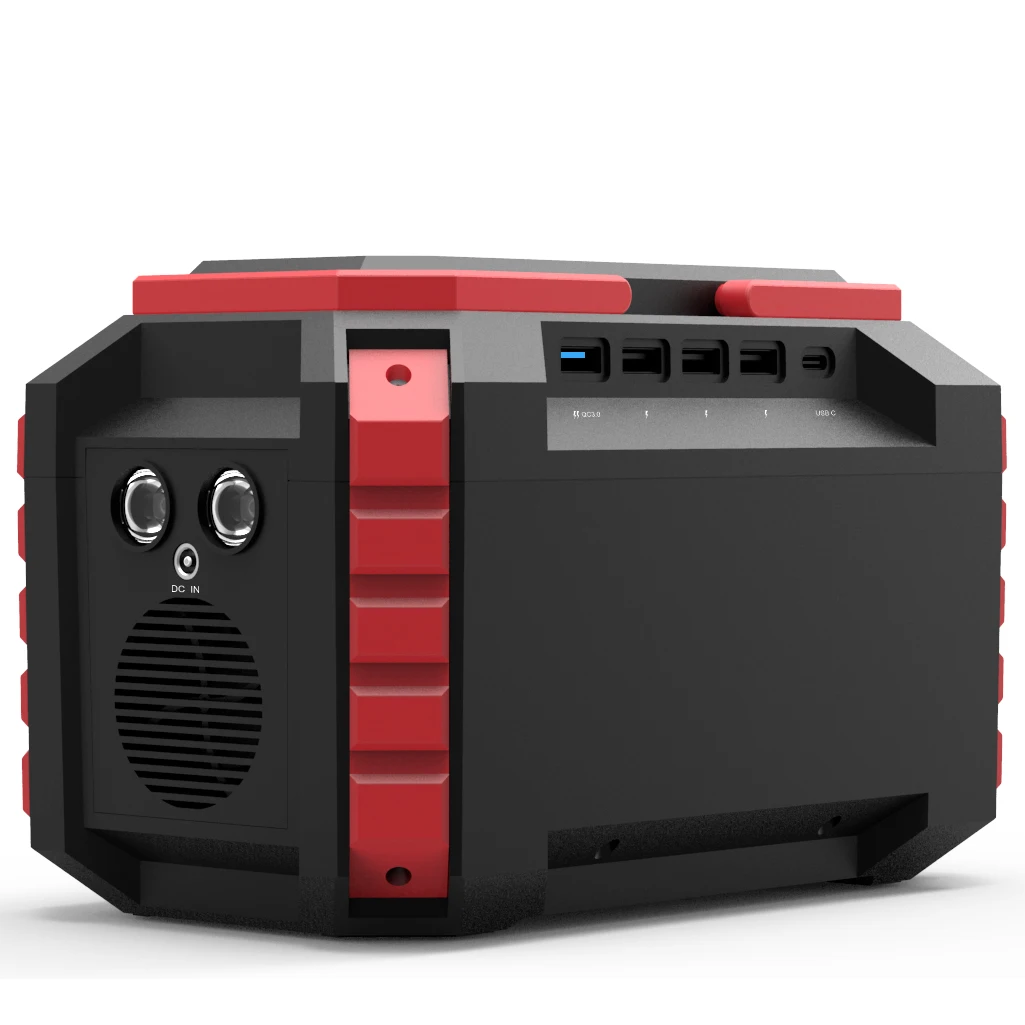 222Wh high capacity power station 5in1 power bank 200w portable power backup