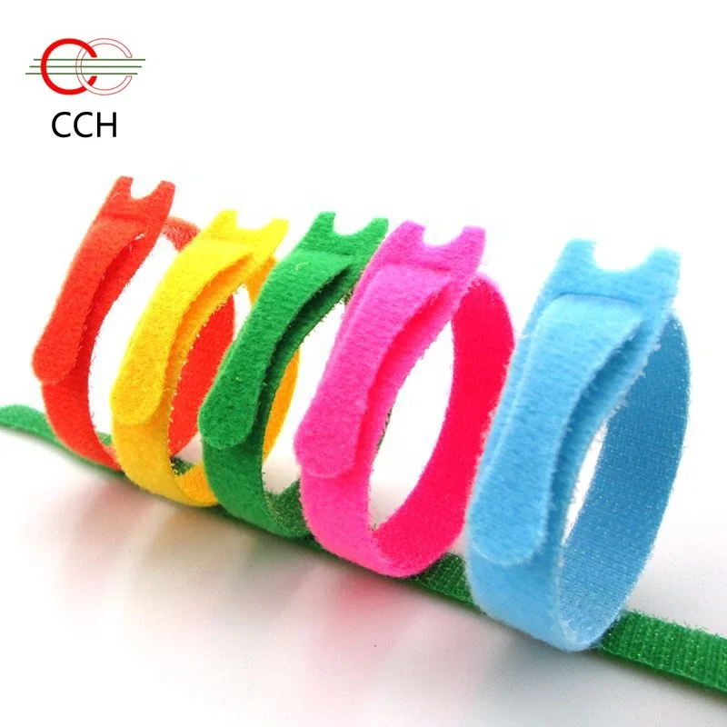 Custom Velcroes Fastener Tape with printed Soft Back To Back Hook And Loop Strap Tape