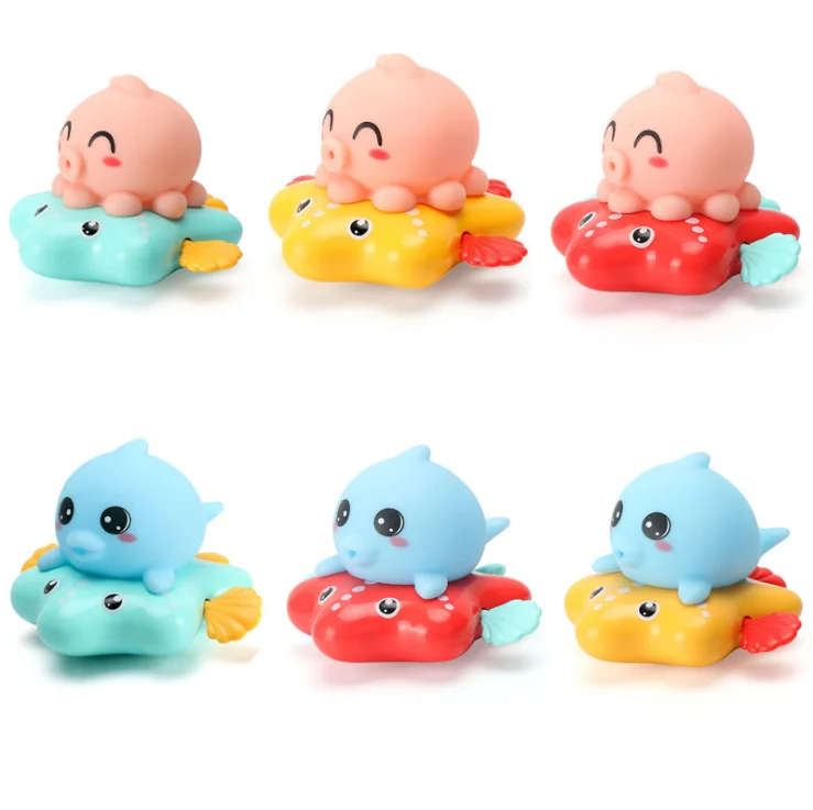 Cartoon Plastic Animal toy Octopus Swimming Wind Up Toys,Animal Baby Bath Toys for Kids