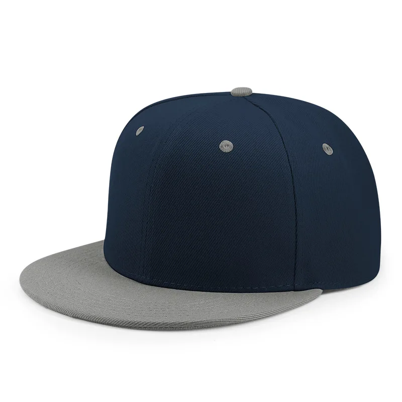 LRT New Style Plain Flat Brim Trendy Baseball Hats Customized Embroidery Logo High Quality Adjustable Hip Hop Snapback Hats