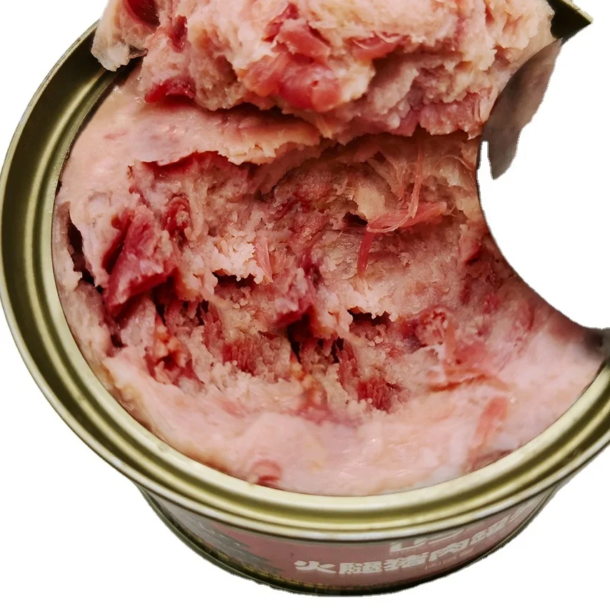 
100g*36tins Canned chopped pork and ham tasty luncheon meat fast food 