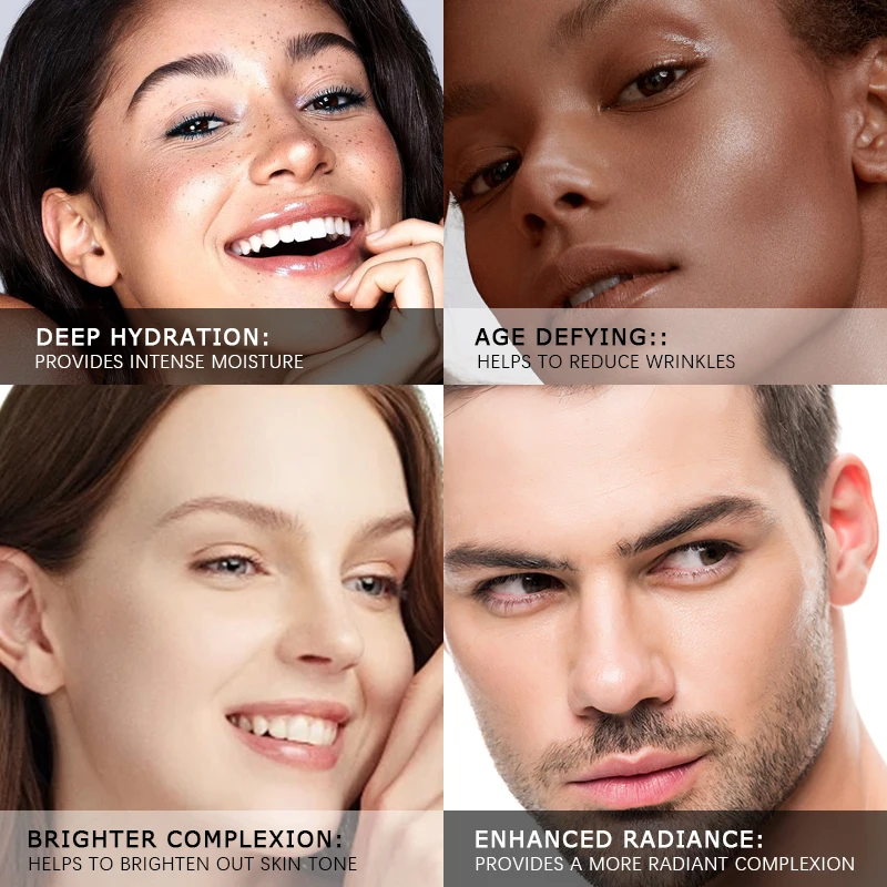 Skin Care Face Serum Private Label Anti-wrinkle Cosmetics Anti Aging Vitamin C Niacinamide Hyaluronic Acid Whitening Serum