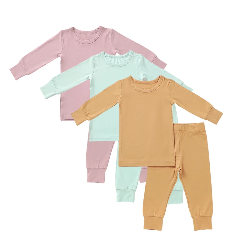 Wholesale Bamboo Baby Clothes Supplier Long Sleeve Baby Grow Sleepsuit Baby Bamboo Pajamas