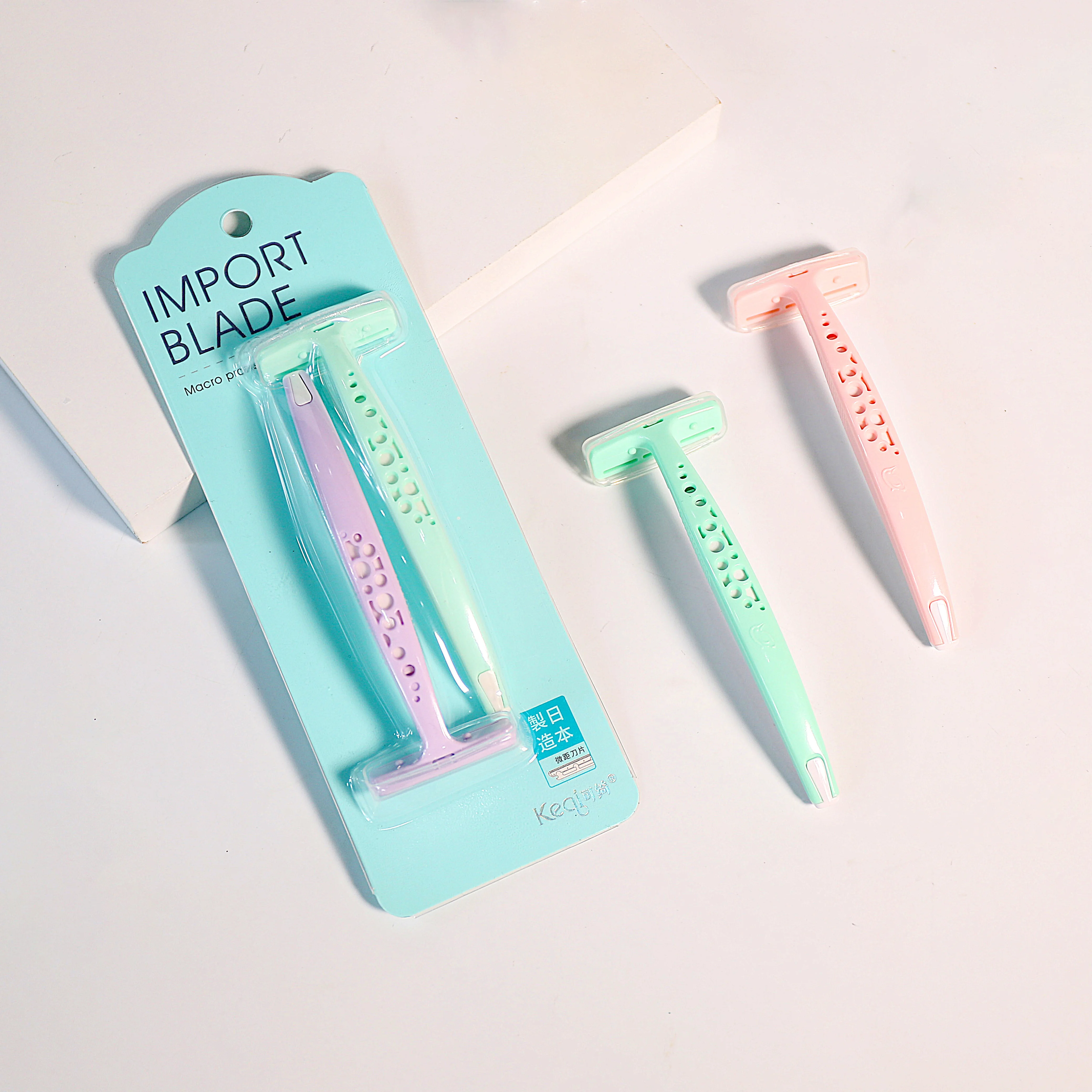 
Lady Razor Female Shaving Knife High Quality Stainless Steel Blade Reusable Razor For Women 