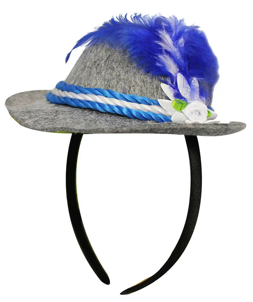 Pierrot Mini Cone Clown Hat Mime Headband Circus Party Fancy Dress Costume Accessory