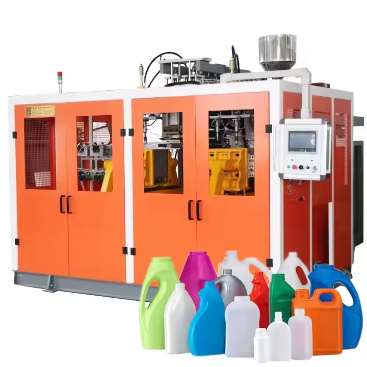 Highshine two double layer 250 300 500ml 1000ml round hdpe chemical bottle extrusion blowing blow moulding molding machine