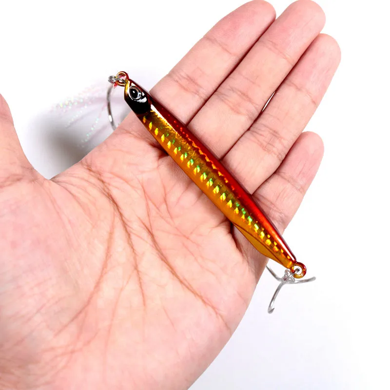 New OEM DUO Jig 30g 40g 60g Long Shot Slow Fishing Metal Jigging Lure Artificial Metal Casting Bait With Assist Hooks