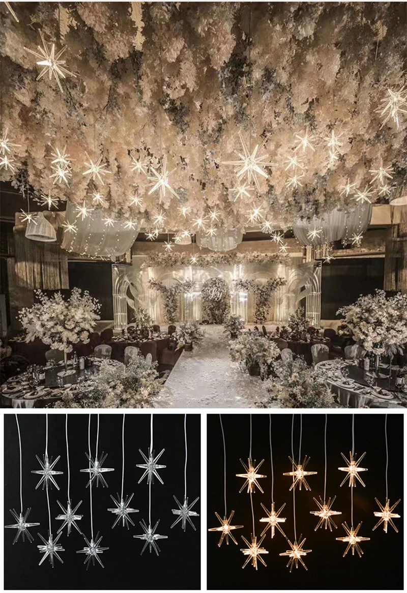 10heads Acrylic sea urchin chandelier arrangement urchin lights wedding stage wedding chandelier ceiling lights for wedding