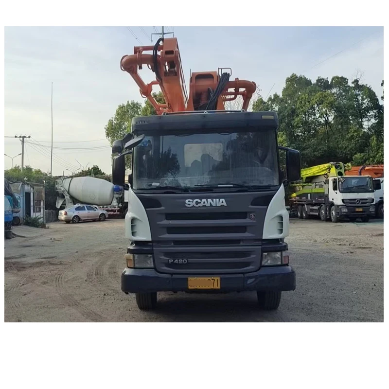 For sale second hand refurbished 52M Italy cifa concrete pump truck manual with scania chassis