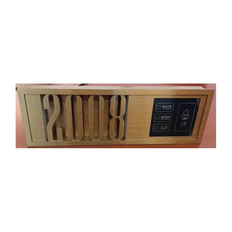 Metal 3D Led House Numbers Light Outdoor Waterproof Stainless steel Home Hotel Door Plates