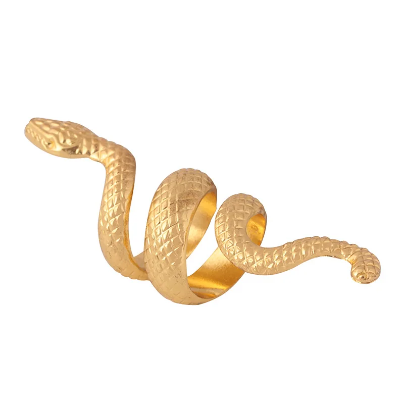 New arrival Fashion Snake Rings For Men Women Gold Silver Color Heavy Metal Punk Rock Vintage Animal Jewelry