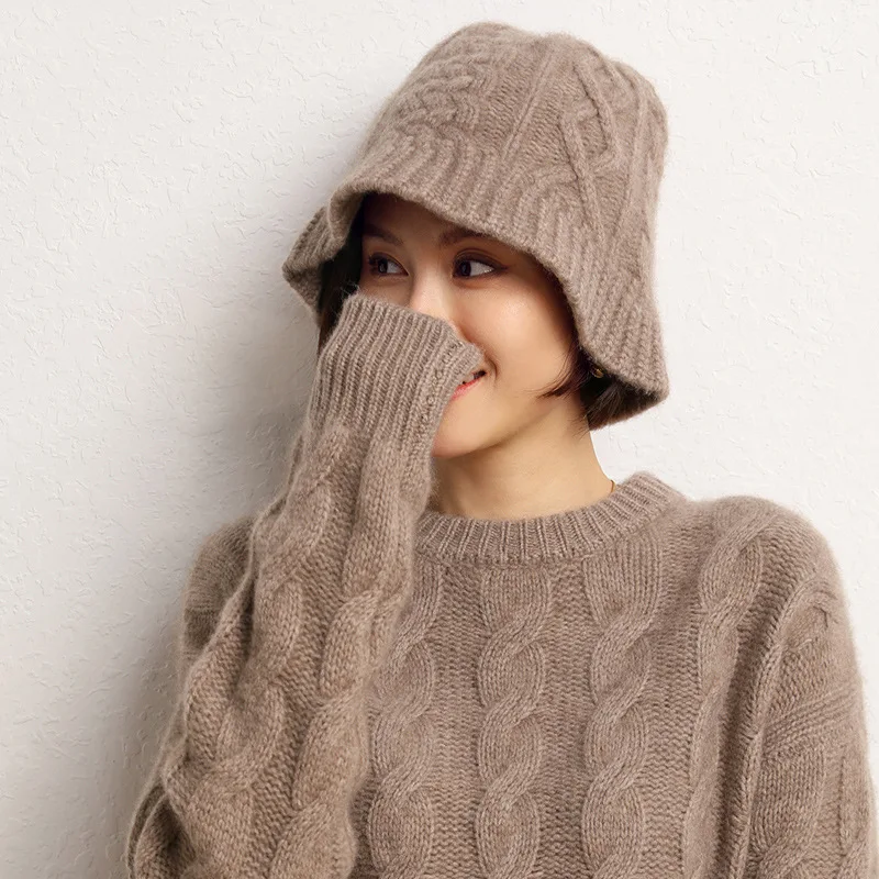 2023 New fashion wool beanie hat australian wool hat merino wool beanie hats for women W2585