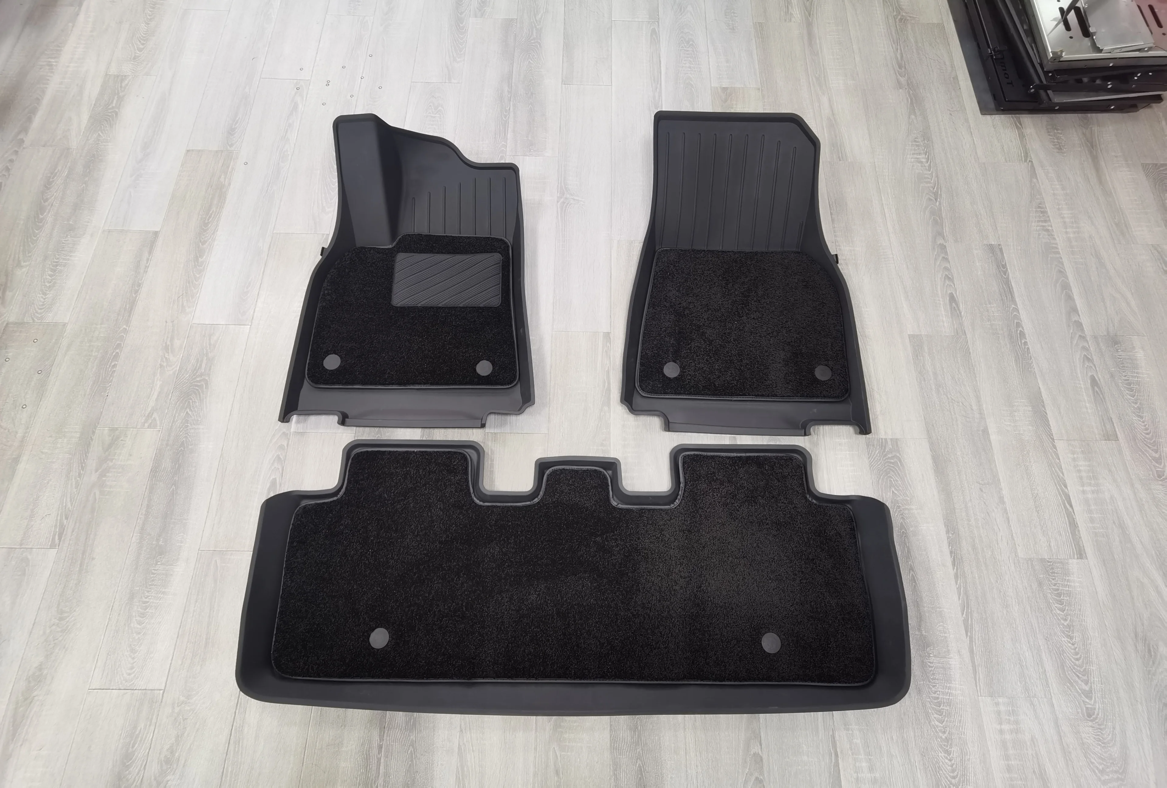 2023 New Design Car Carpet Floor Mats TPE With Velvet For Tesla Model Y Detachable double layer