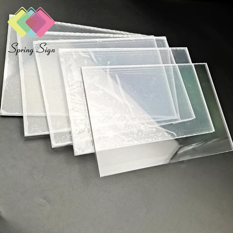 Spring sign plastic clear transparent led polystyrene embossed 1mm 2mm ps pattern sheet