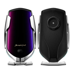 2022 car holder wireless charger shenzhen new magnetic automatic induction fast best wireless mobile phone charger car