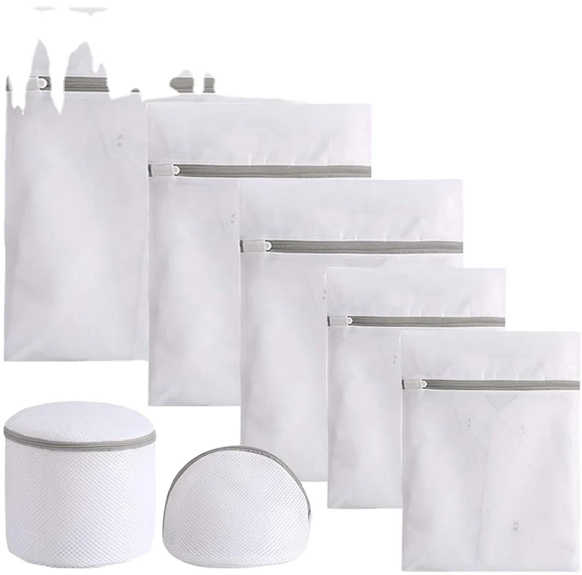 Promotion Logo Mesh Net Lingerie Laundry Bag Eco Friendly Fabric Polyester Clothes Protective Washing Bag