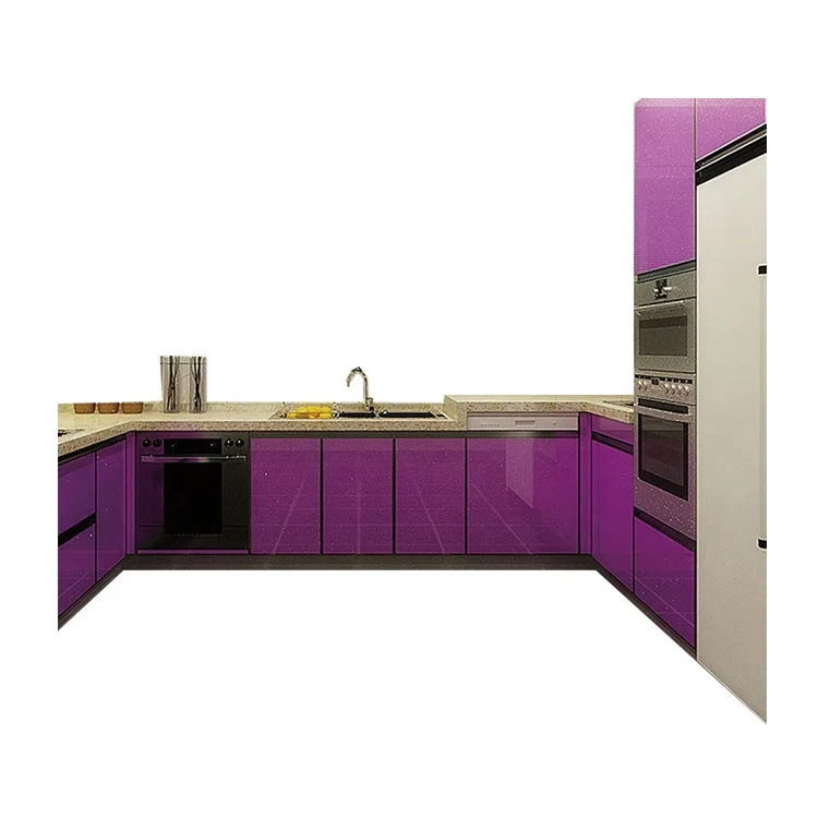 China factory production  used yellow home kitchen furniture