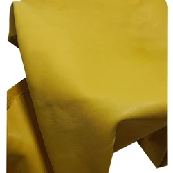 China Manufacturer natural soft genuine golden color sheepskin leather material for gloves
