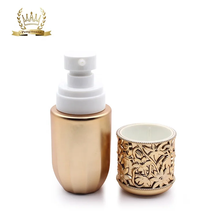 
Gold painting glass cream jar 30g 50g glass serum bottle 40ml 100ml 120ml with gold pump cosmetics cream glass bottles and jars 