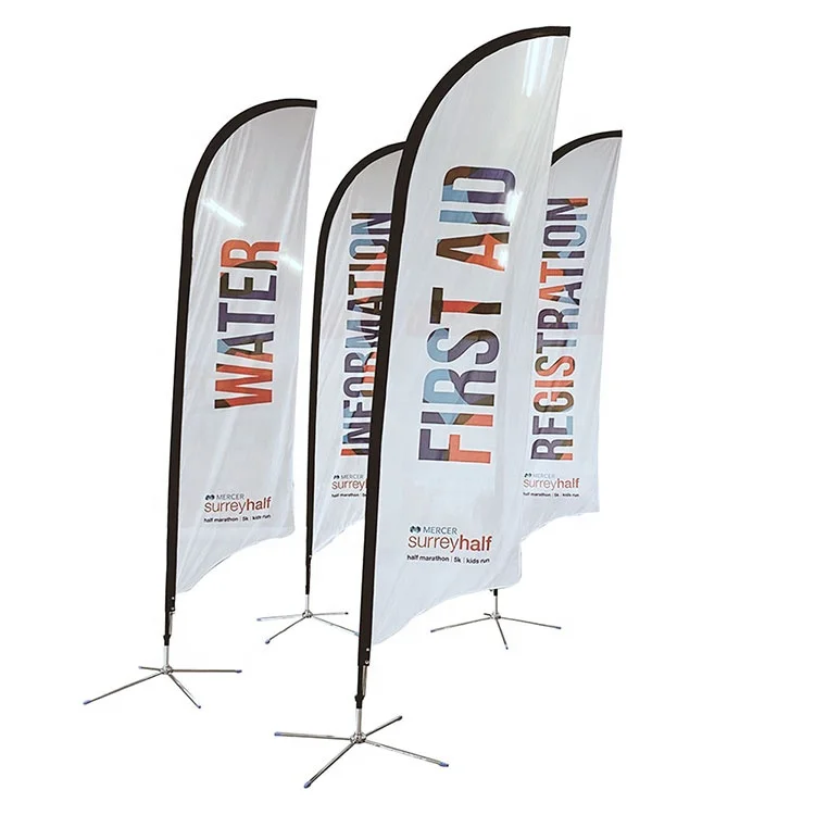 Store Front Pet Parrot Supplies Open House Beach Feather Flags With Metal X Cross Base