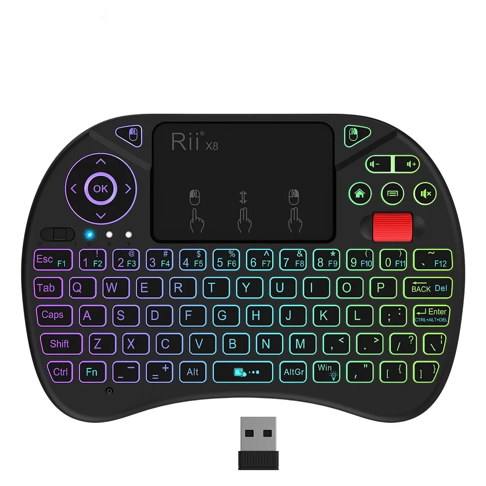 Rii X8 control mini keyboard air mouse for android tv box
