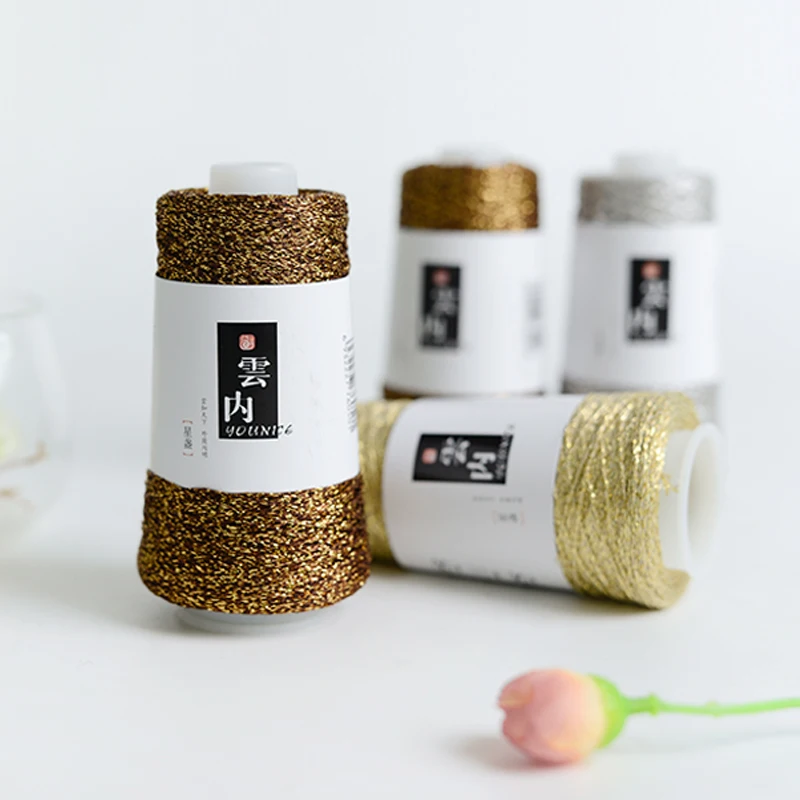 Yarncrafts биоразлагаемая блестящая плетеная полиэфирная пряжа с металлическими оттенками