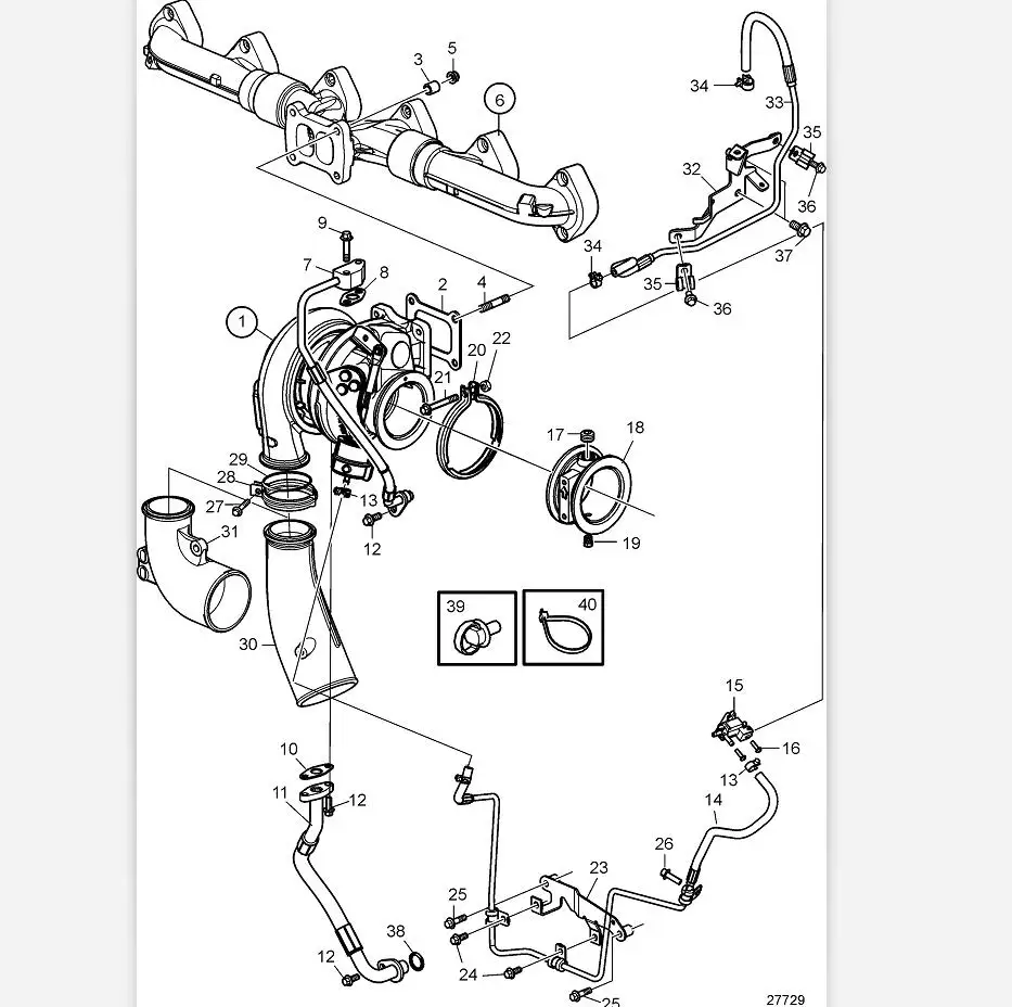 VoIvo penta TAD851VE turbo 3801795 3801631 для продажи