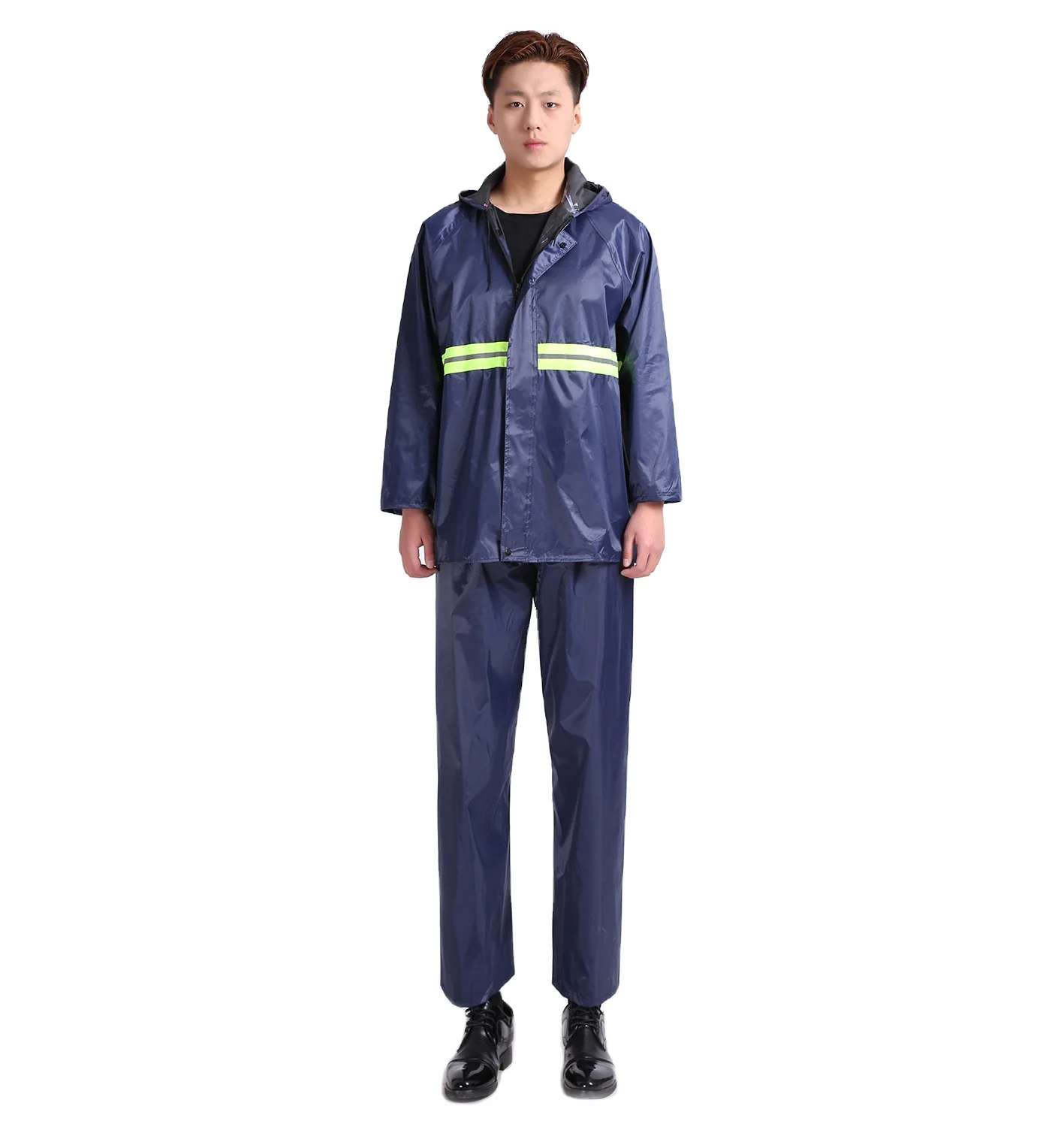 raincoat suit adult rain pants rainproof reflective raincoat wholesale rain poncho print LOGO Taffeta oxford PVC coated
