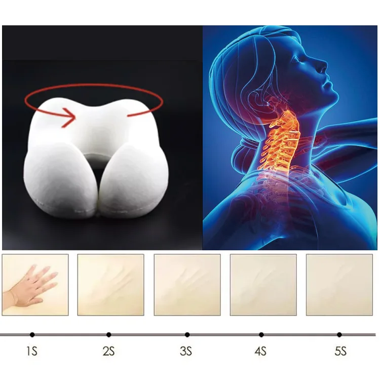 Custom Pattern Neck 2022 Foldable Promotional Gift Latest U Shape Travel Pillow