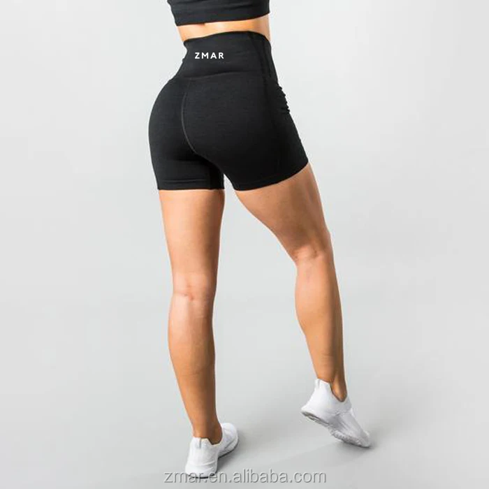 
LPS1343 Black performance Printed Shorts Women Gym Training wear  (62376813765)