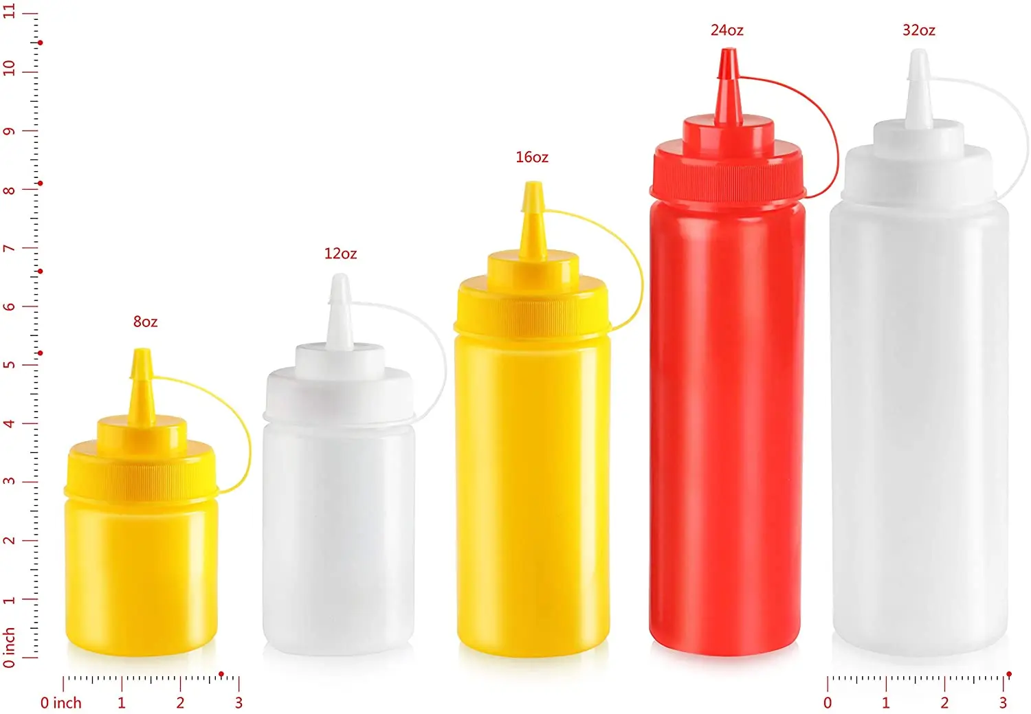 Snack Food Curtains 24OZ Empty Refillable Plastic Squeeze Sauce Ketchup Bottle Dispenser Home Decor PE Cake Bottle Water 400 Pcs
