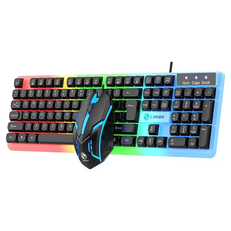 dropship luminous comfortable and good feeling typewrite keyboard for computer and game with russian arabic words