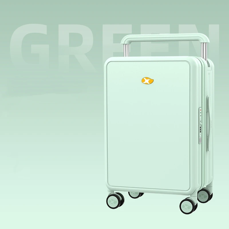 2024 Hot Sale China Factory Travel Hard Boarding Luggage Carry On 20' PC Material small carry on suitcase with USB cable