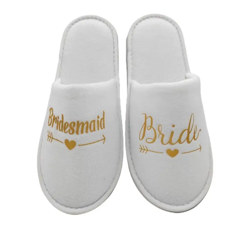 Hotel Hotel room slippers Dense velvet Rag Hotel bridesmaids and bride slippers wholesale